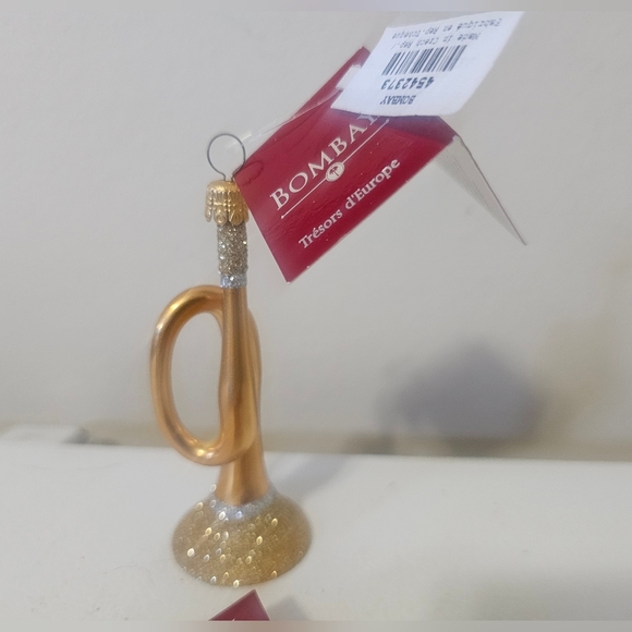 BOMBAY Christmas Glass Ornaments Set of 4 NWT - Picture 3 of 8